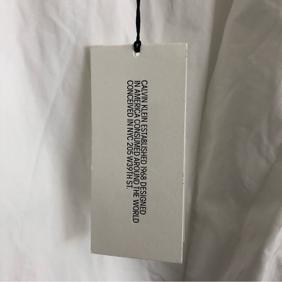 CALVIN KLEIN 205W39NYC Runway Balloon Sleeve White Poplin Blouse - Picture 4 of 5